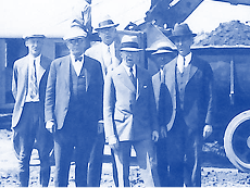 Historical timeline showcasing 100 years of California Water Service 1930