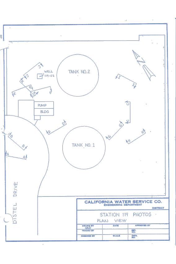 Historical timeline showcasing 100 years of California Water Service 2009