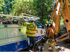 Historical timeline showcasing 100 years of California Water Service 2018