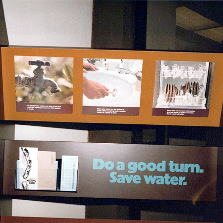 Historical timeline showcasing 100 years of California Water Service 1977