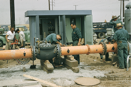 Historical timeline showcasing 100 years of California Water Service 1968