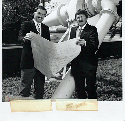 Historical timeline showcasing 100 years of California Water Service 1968