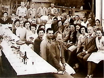 Historical timeline showcasing 100 years of California Water Service 1945