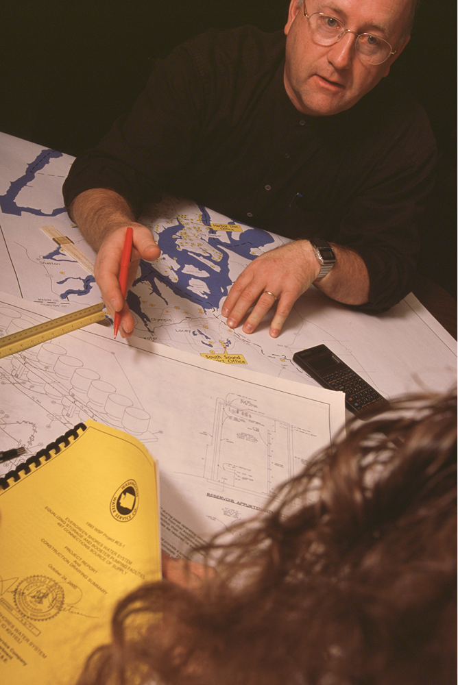 Historical timeline showcasing 100 years of California Water Service 1999