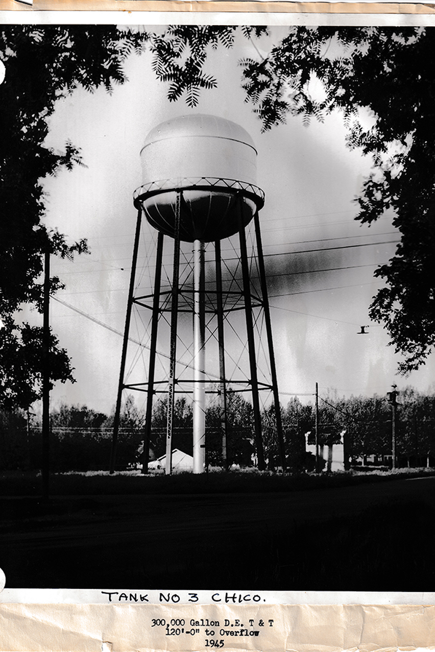 Historical timeline showcasing 100 years of California Water Service 1945