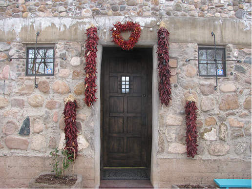 Traditional peppers adorning customers' homes in New Mexico - 2002