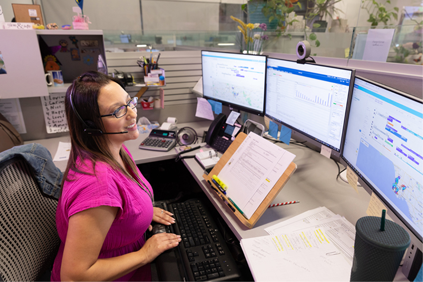 Customer Service team members in today's Southern California Regional Customer Center - 2012