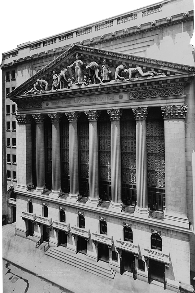 New York Stock Exchange - Broad Street - 1945